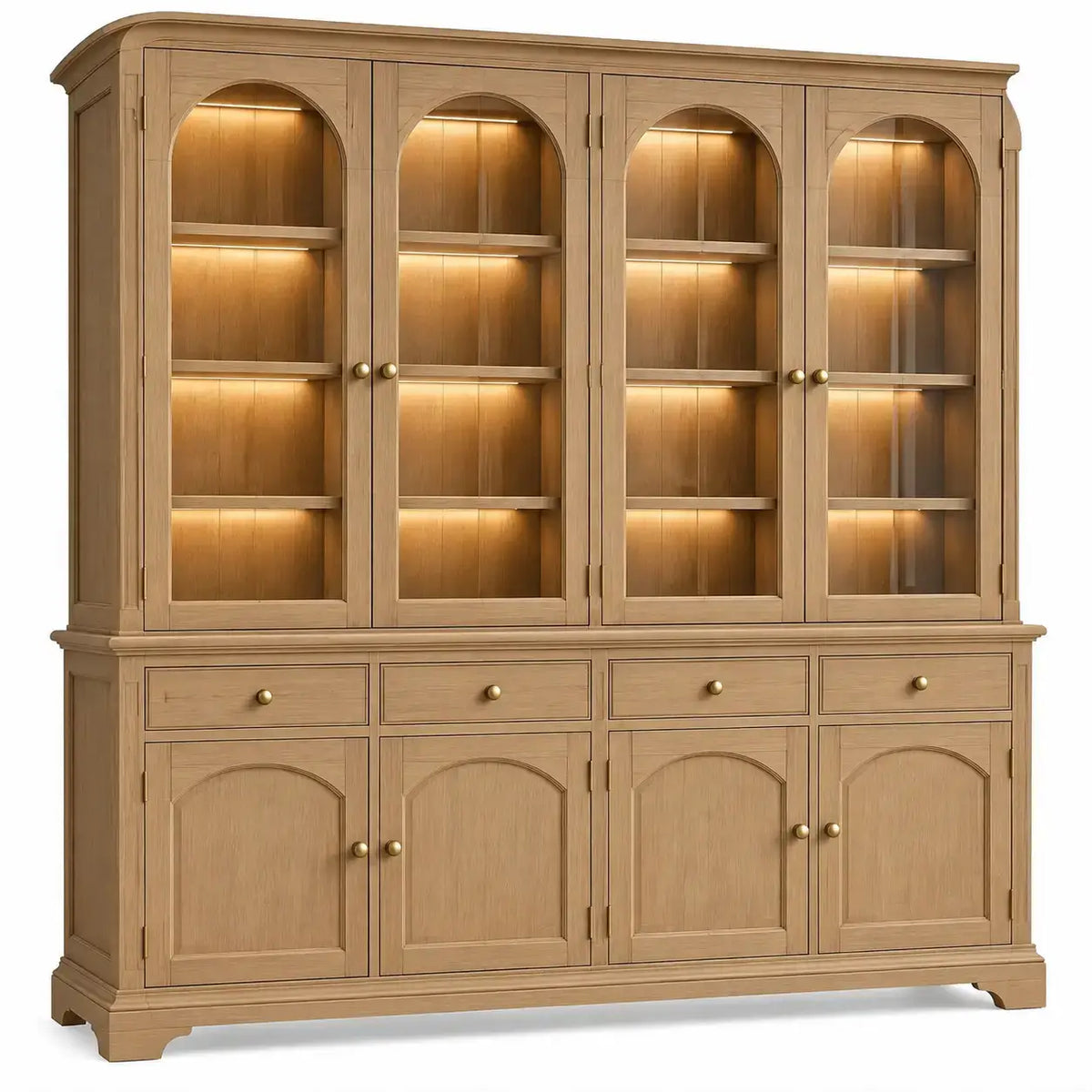 Vitrina de almacenamiento, marrón